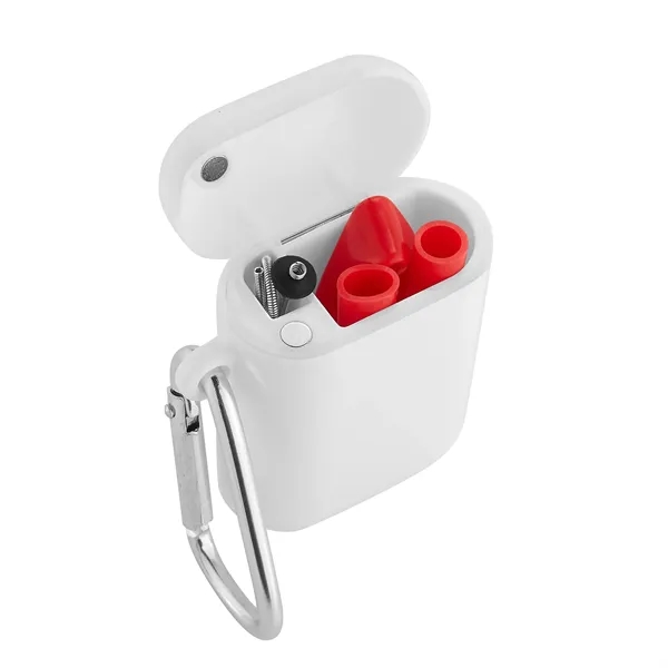 10" bendable silicone reusable straw with steel cleaning brush, case and... from ASI 57800 Gordon Sinclair / Gordon Sinclair®