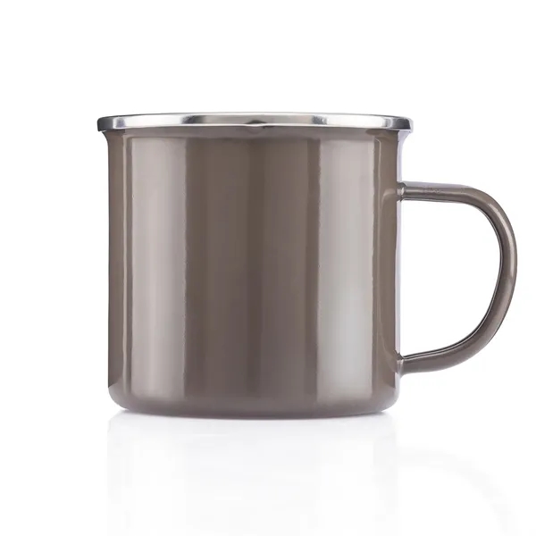 Stainless steel and enamel camping mug with silver rim, handle and... from ASI 57800 Gordon Sinclair / Gordon Sinclair®