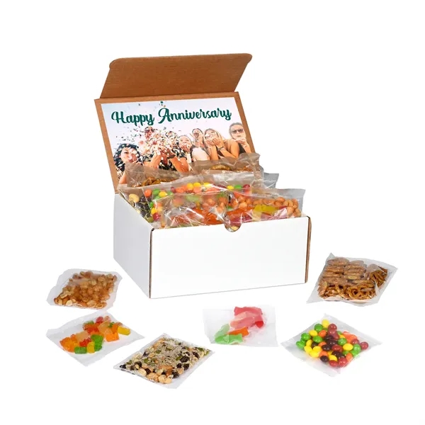 12 pack snack bundle including sweet and salty snacks.... from ASI 68507 The Magnet Group / The 1919 Candy Company
