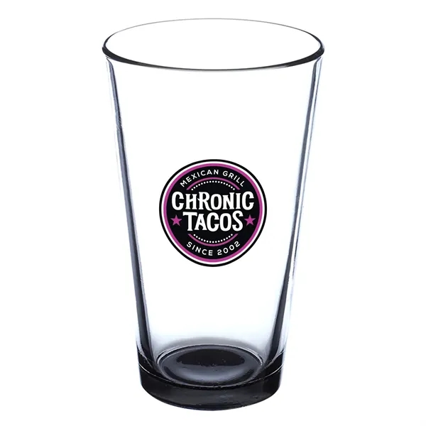16 oz. clear pint glass.... from ASI 68507 The Magnet Group / Benchmark Crystal & Clocks
