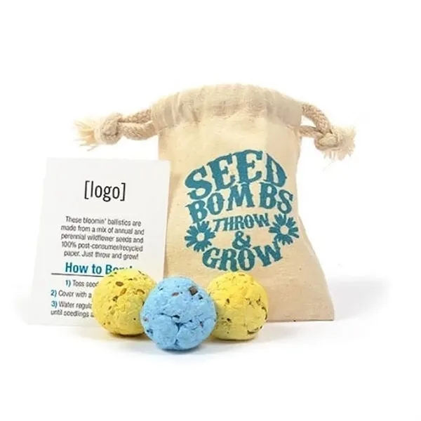 Seed bomb bag, 3 pack... from ASI 40646 Bloomin Promotions / Bloomin' Promotions™