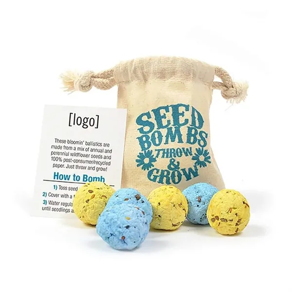 Seed bomb bag, 6.... from ASI 40646 Bloomin Promotions / Bloomin' Promotions™
