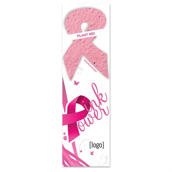 Recycled cardstock bookmark with plantable shape... from ASI 40646 Bloomin Promotions / Bloomin' Promotions™