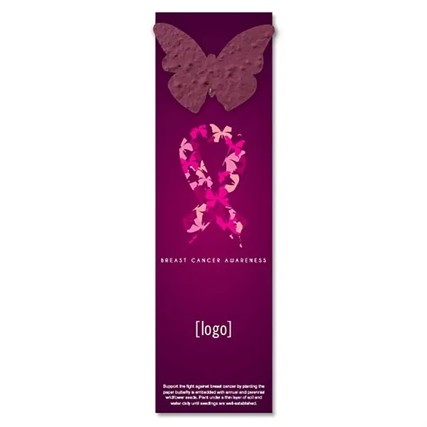Recycled cardstock bookmark with plantable shape... from ASI 40646 Bloomin Promotions / Bloomin' Promotions™