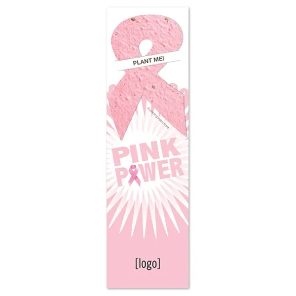 Recycled cardstock bookmark with plantable shape... from ASI 40646 Bloomin Promotions / Bloomin' Promotions™