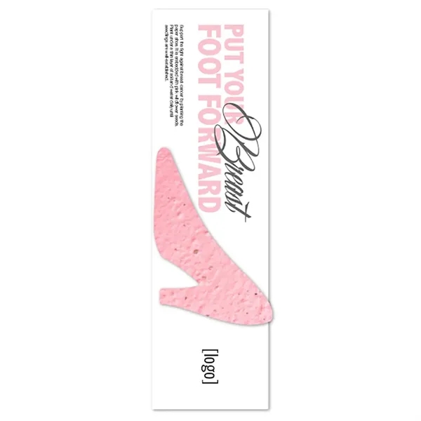 Recycled cardstock bookmark with plantable shape... from ASI 40646 Bloomin Promotions / Bloomin' Promotions™