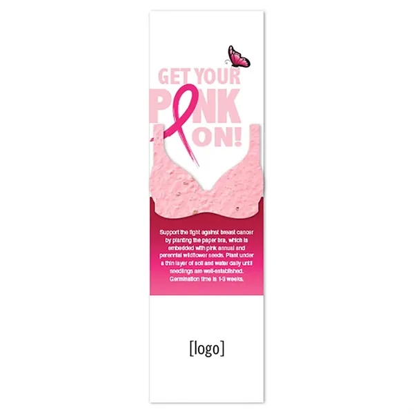Recycled cardstock bookmark with plantable shape... from ASI 40646 Bloomin Promotions / Bloomin' Promotions™