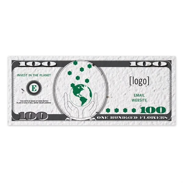Seed paper dollar bill.... from ASI 40646 Bloomin Promotions / Bloomin' Promotions™