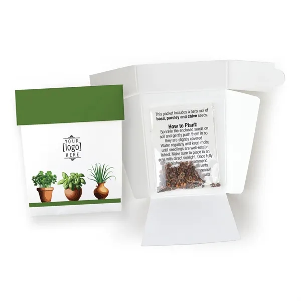 Includes seeds, Planting Pot shaped backer card, and eco-cello.... from ASI 40646 Bloomin Promotions / Bloomin' Promotions™