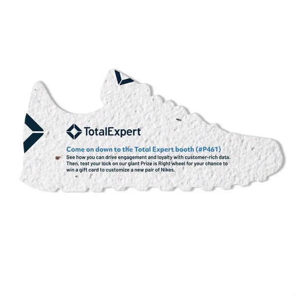 Seed Paper Shape Card, Tennis Shoe.... from ASI 40646 Bloomin Promotions / Bloomin' Promotions™