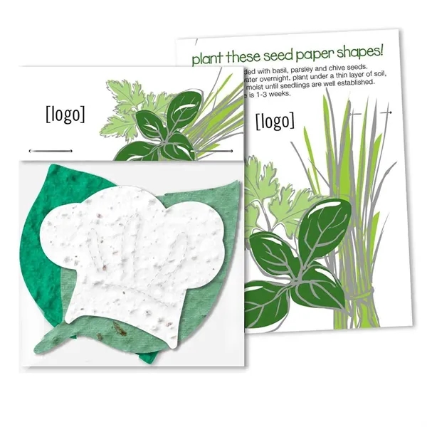 Gift pack features a recycled info card and plantable seed paper... from ASI 40646 Bloomin Promotions / Bloomin' Promotions™