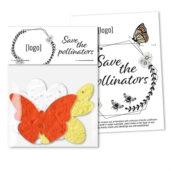 Gift pack features a recycled info card and plantable seed paper... from ASI 40646 Bloomin Promotions / Bloomin' Promotions™