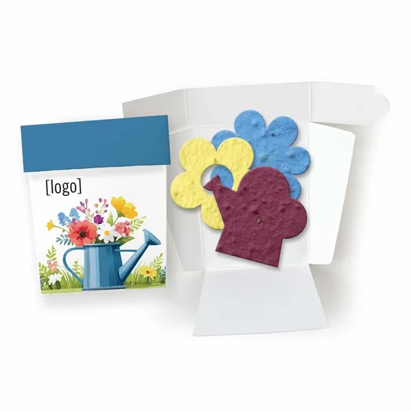 Gift pack features a recycled info card and plantable seed paper... from ASI 40646 Bloomin Promotions / Bloomin' Promotions™