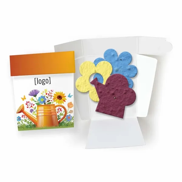 Gift pack features a recycled info card and plantable seed paper... from ASI 40646 Bloomin Promotions / Bloomin' Promotions™