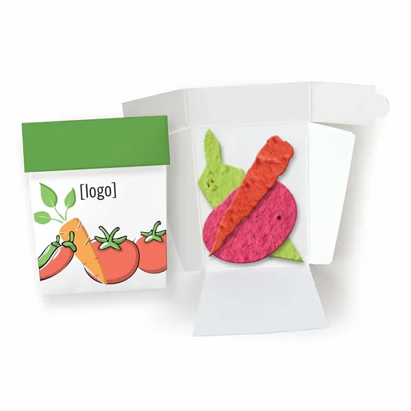 Gift pack features a recycled info card and plantable seed paper... from ASI 40646 Bloomin Promotions / Bloomin' Promotions™