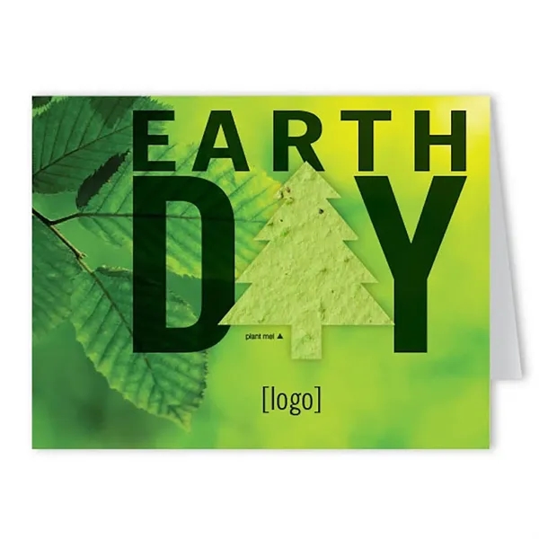 Recycled folding card with Eco seed paper shape.... from ASI 40646 Bloomin Promotions / Bloomin' Promotions™