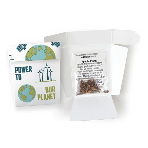Includes seeds, Planting Pot shaped backer card, and eco-cello.... from ASI 40646 Bloomin Promotions / Bloomin' Promotions™