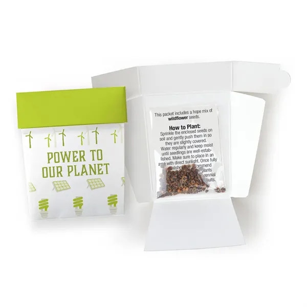 Includes seeds, Planting Pot shaped backer card, and eco-cello.... from ASI 40646 Bloomin Promotions / Bloomin' Promotions™