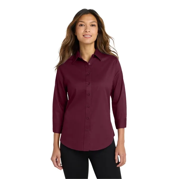 Port Authority Ladies 3/4-Sleeve Easy Care Shirt.... from ASI 84863 SanMar