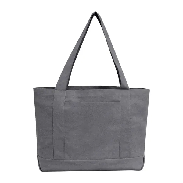 12 oz. pigment dyed cotton canvas tote bag with 4.5" gusseted... from ASI 90859 Tempo Industries Inc