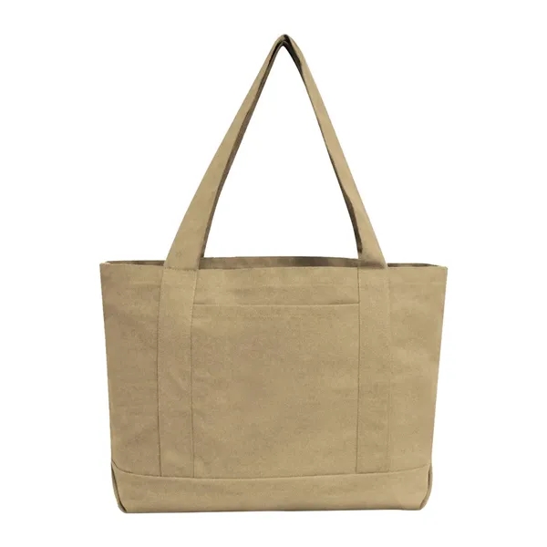 12 oz. pigment dyed cotton canvas tote bag with 4.5" gusseted... from ASI 90859 Tempo Industries Inc