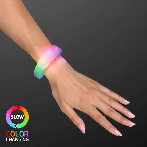 Slow LED Illumination Stretch Bracelet; Blank and Imprinted Pricing... from ASI 34194 ALightPromos