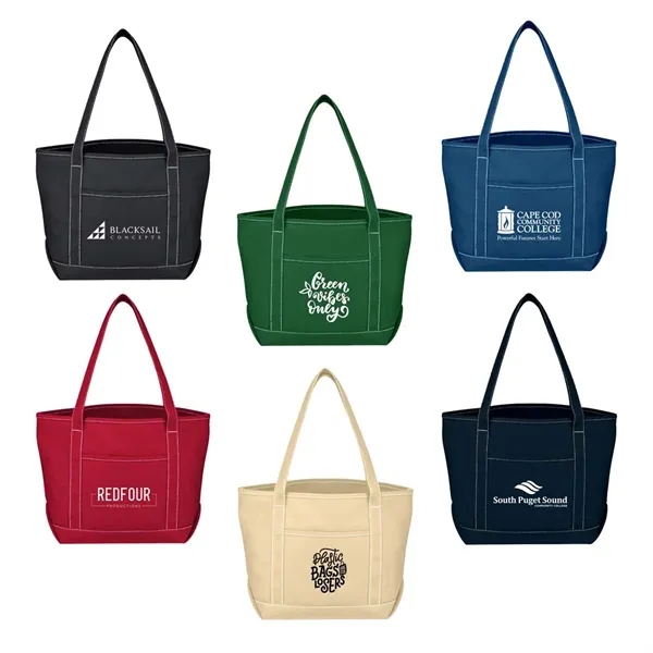 24 oz. Cotton canvas tote bag with outside pocket and 30"... from ASI 63549 Jornik Manufacturing Corp