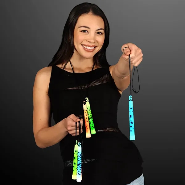 6" Glow Sticks with Bats & Spiders Imprint in Blue, Orange... from ASI 34194 ALightPromos / Alight Promotional Products