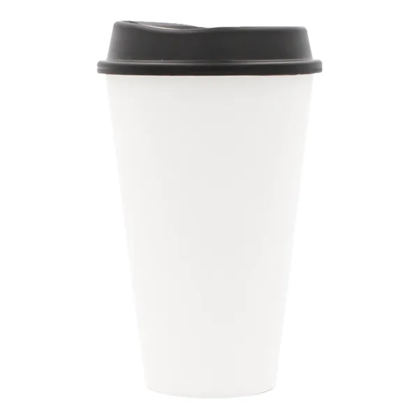 17 ounce plastic Java Flex travel mug with lid.... from ASI 91880 Tranter Graphics Inc