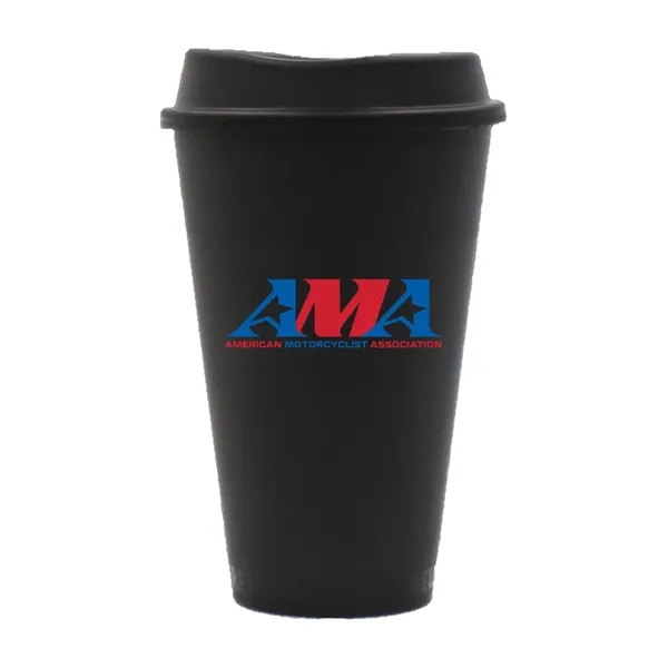 17 ounce plastic Java Flex travel mug with lid.... from ASI 91880 Tranter Graphics Inc