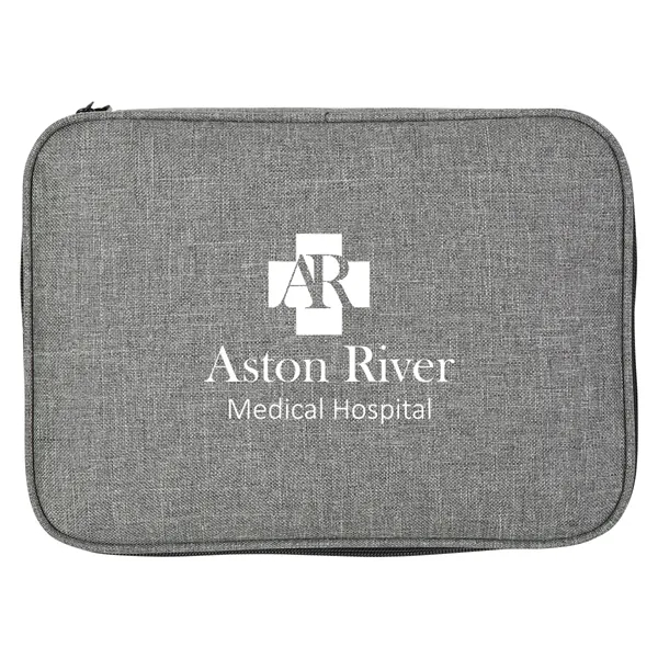 300 denier polyester electronics organizer travel case with mesh pockets, sewn-in... from ASI 61125 Hit Promotional Products / Hit®