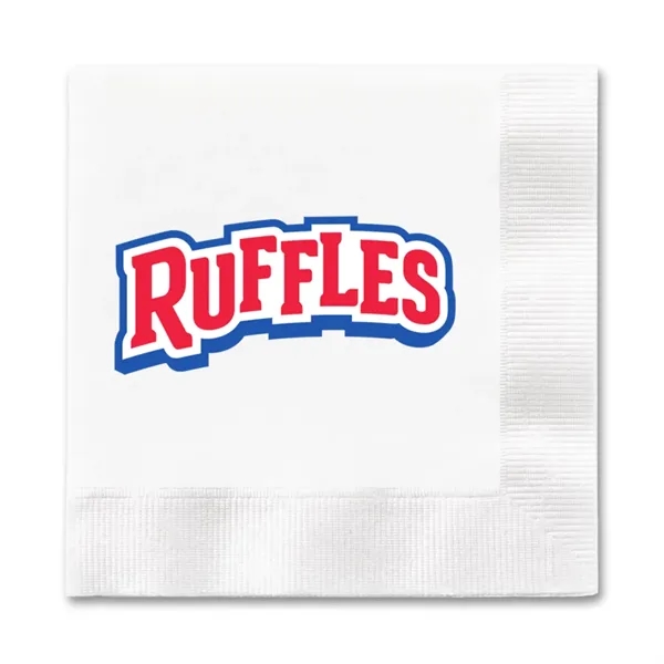 6.5" x 6.5" folded three-ply white luncheon napkin made in the... from ASI 91880 Tranter Graphics Inc