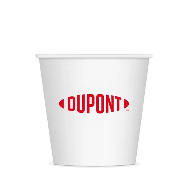 4 oz. white paper cup with customization.... from ASI 91880 Tranter Graphics Inc