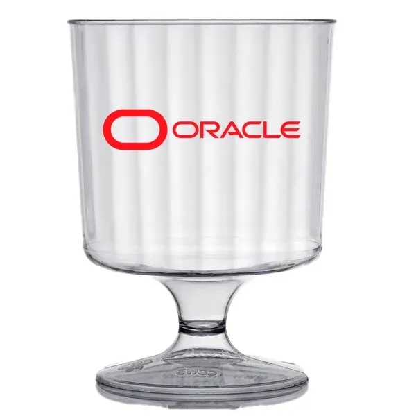 Two-piece 5.5-ounce plastic wine glass with pedestal. Made in the USA... from ASI 91880 Tranter Graphics Inc