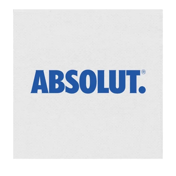 4" white recycled 1 ply paper dispenser napkins with 3/4 fold.... from ASI 91880 Tranter Graphics Inc