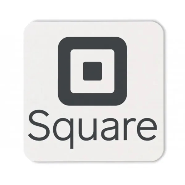 4" square white 40 pt. pulpboard drink coasters made from recycled... from ASI 91880 Tranter Graphics Inc