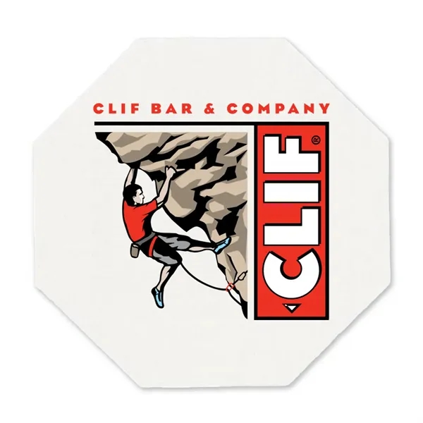 3.5" octagonal high density 40 pt. pulpboard beverage coaster.... from ASI 91880 Tranter Graphics Inc