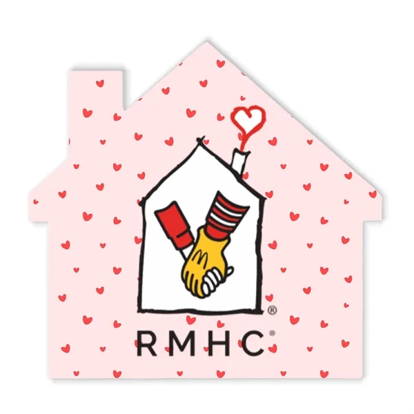 3.5" house shaped 40 point pulpboard drink coaster.... from ASI 91880 Tranter Graphics Inc