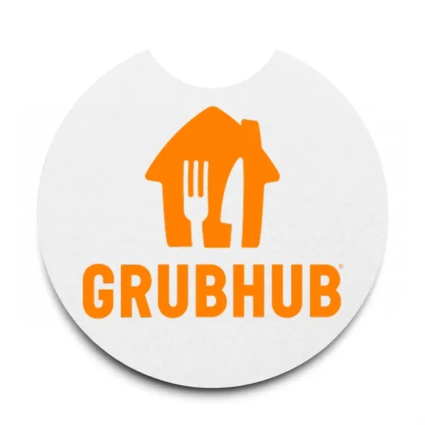 2.5" round 40 pt. pulpboard paper automobile drink coaster.... from ASI 91880 Tranter Graphics Inc