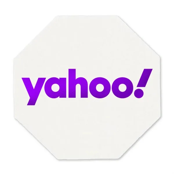 3.625" octagonal high density 40 pt. pulpboard beverage coaster.... from ASI 91880 Tranter Graphics Inc