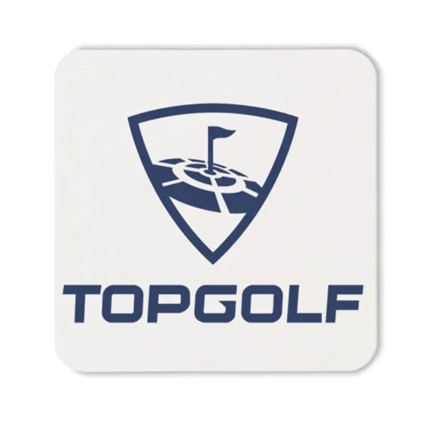 3.5" square 40 point high density pulpboard drink coaster.... from ASI 91880 Tranter Graphics Inc