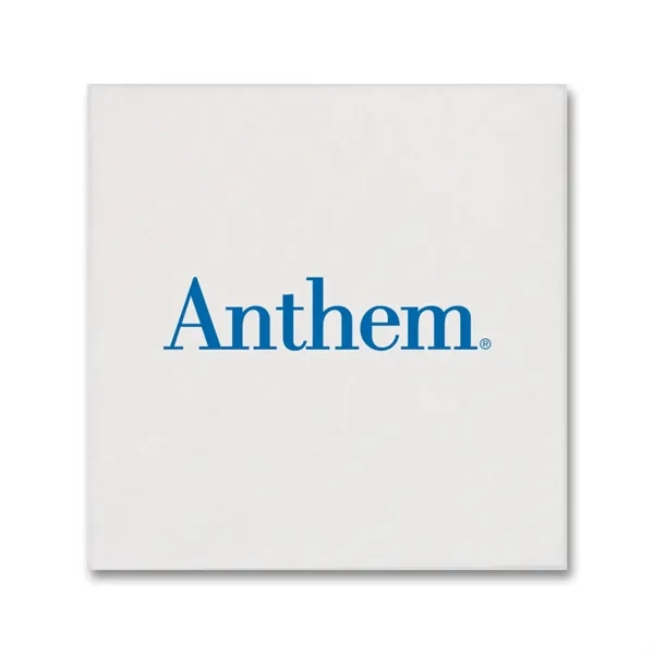 High-quality 5" x 5" white beverage napkin made in the USA.... from ASI 91880 Tranter Graphics Inc