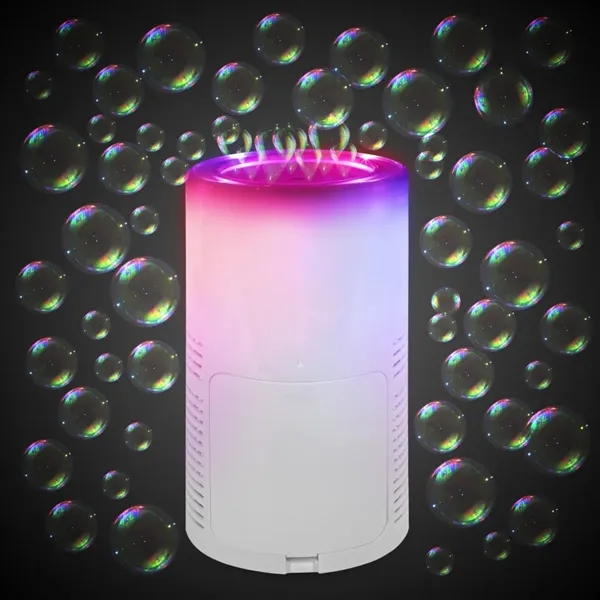 Multi-color flashing LED Bubble Jet Machine with 8 ounce tray USB... from ASI 42016 Brighter Promotions Inc