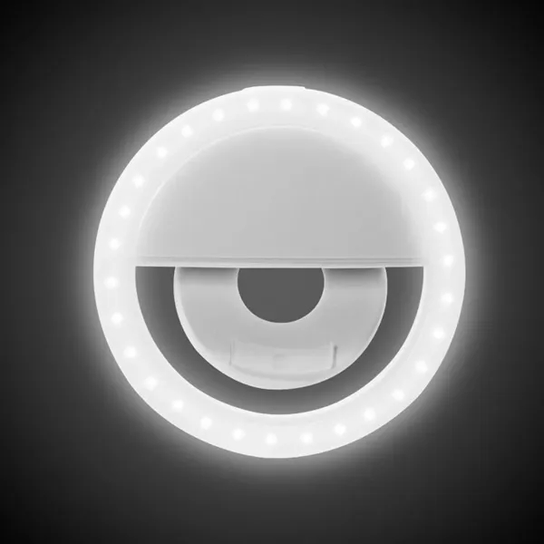 3.5" LED white light that clips on phones for better selfies;... from ASI 42016 Brighter Promotions Inc