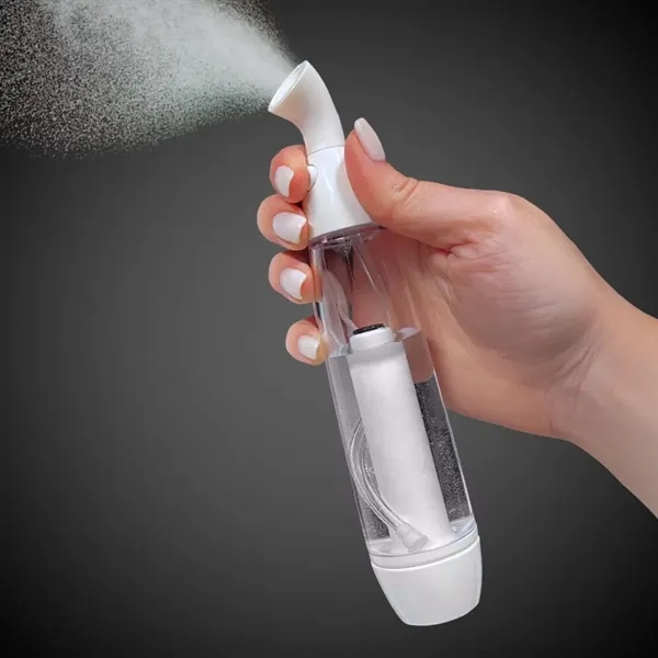 Plastic misting bottle with 9" nylon wristband.... from ASI 42016 Brighter Promotions Inc