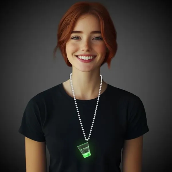 2 oz. shot glass medallion with jade green LED lights.... from ASI 42016 Brighter Promotions Inc