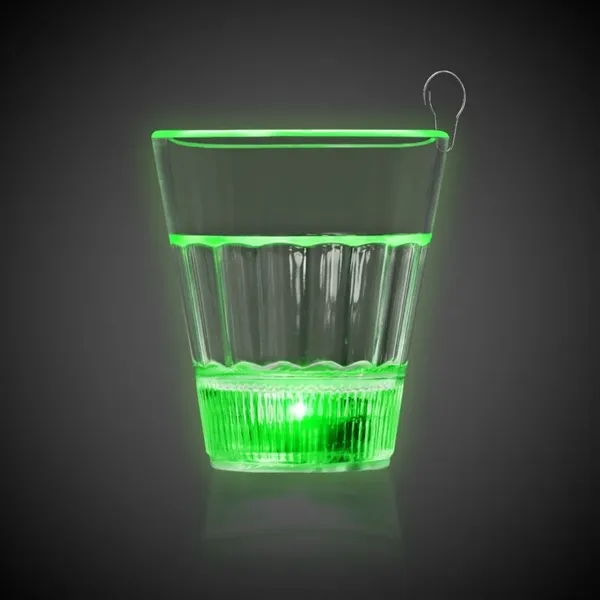 2 oz. shot glass medallion with jade green LED lights.... from ASI 42016 Brighter Promotions Inc