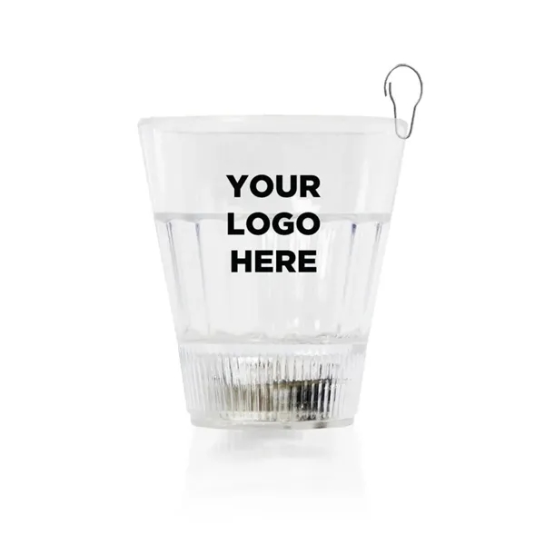 2 oz. opaque shot glass medallion with blue LED lights.... from ASI 42016 Brighter Promotions Inc