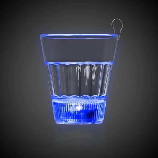 2 oz. opaque shot glass medallion with blue LED lights.... from ASI 42016 Brighter Promotions Inc
