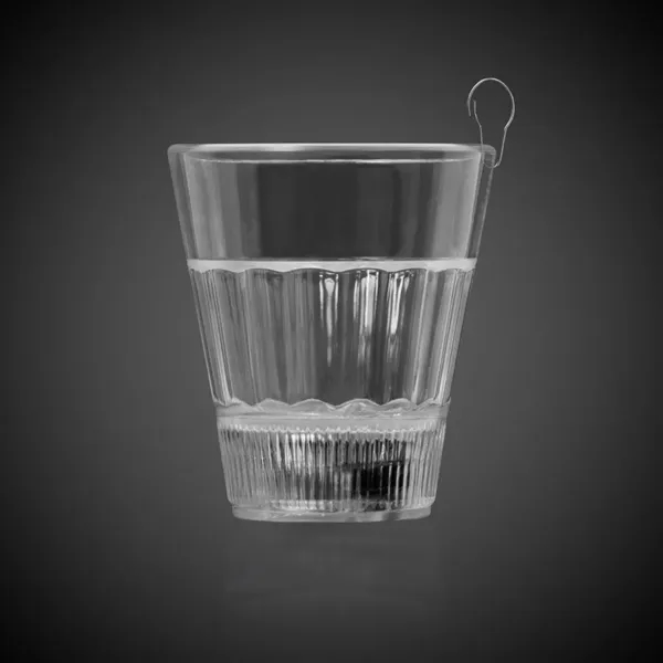 Rainbow 2 oz. LED light up shot glass medallion with j-hook... from ASI 42016 Brighter Promotions Inc / Chemical Light™